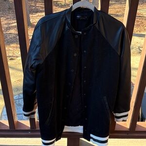 Kendall & Kylie Black and White Varsity Jacket